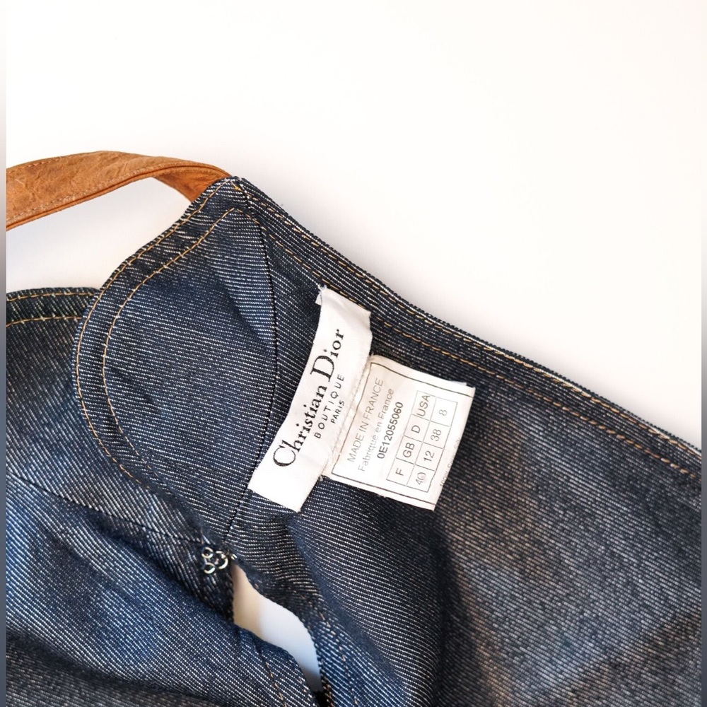 Christian Dior Denim Halter Top - Picture 7 of 7